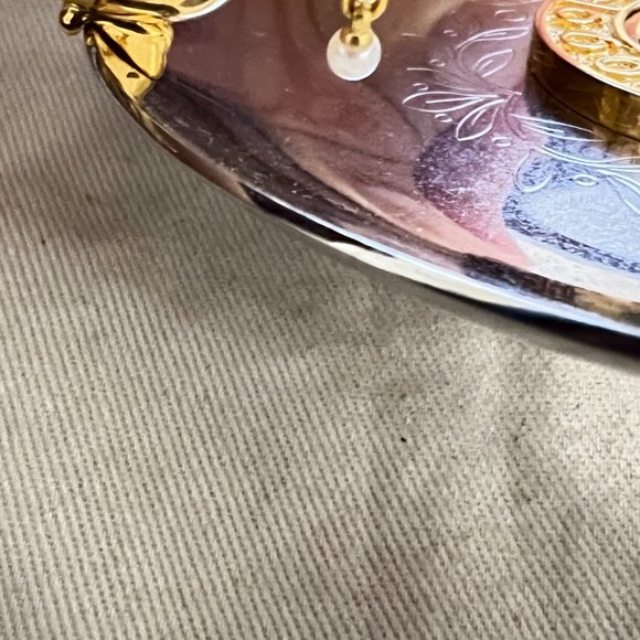 $999 Authentic MIKIMOTO 1999 Limited Edition Pearl Silver Tone Jewelry Tray - Picture 4 of 11